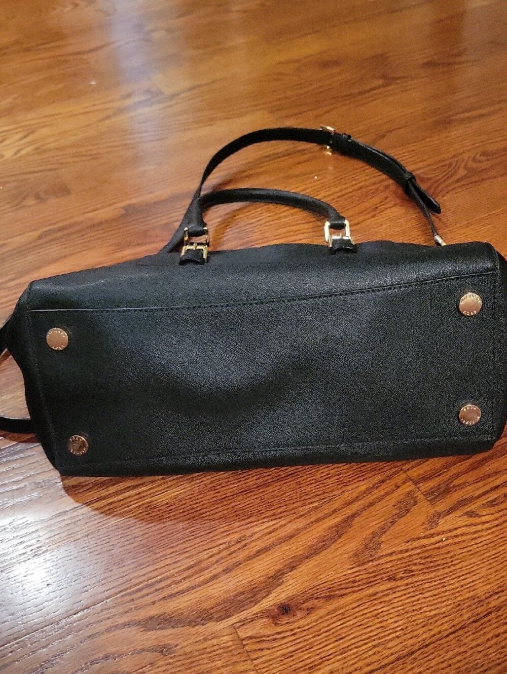 Michael Kors Black Satchel with Gold Hardware - Picture 2 of 5